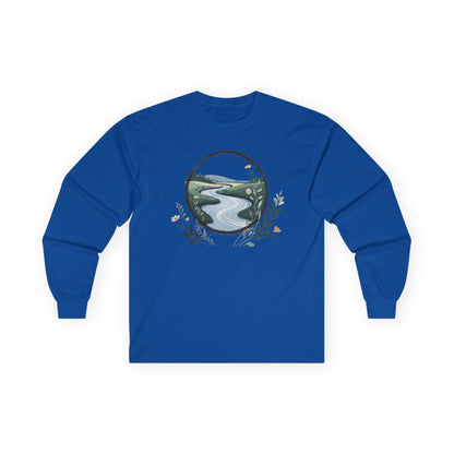 Royal | River of Grace Long Sleeve Tee, front view