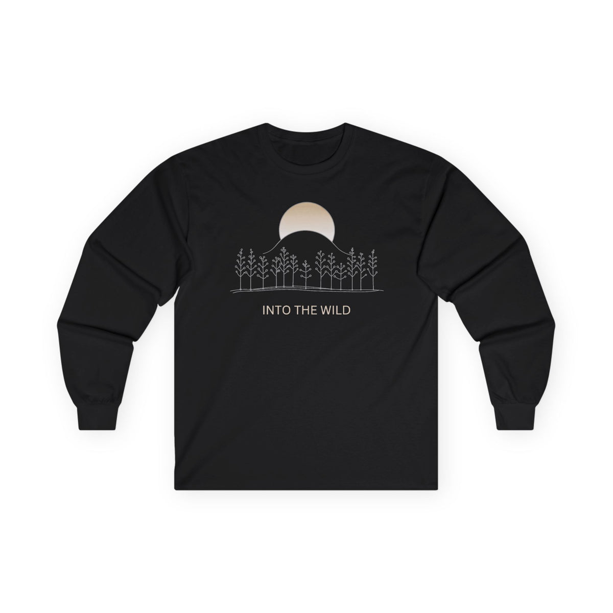 Black | Into the Wild Long Sleeve, front view