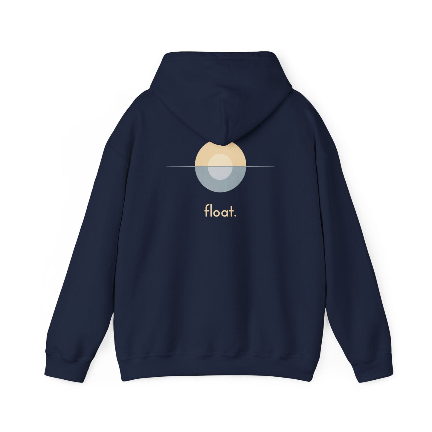 Navy | Float Hoodie, back design view