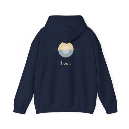 Navy | Float Hoodie, back design view