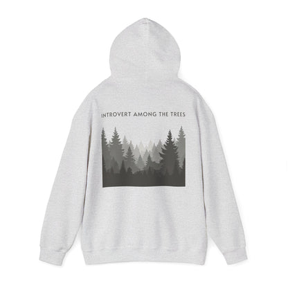 Ash | Introvert Among the Trees Hoodie, back view 2