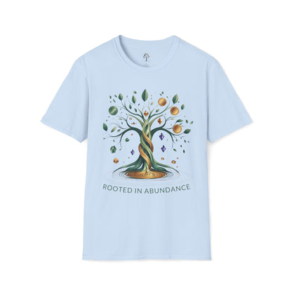 Light Blue | Rooted in Abundance, front view