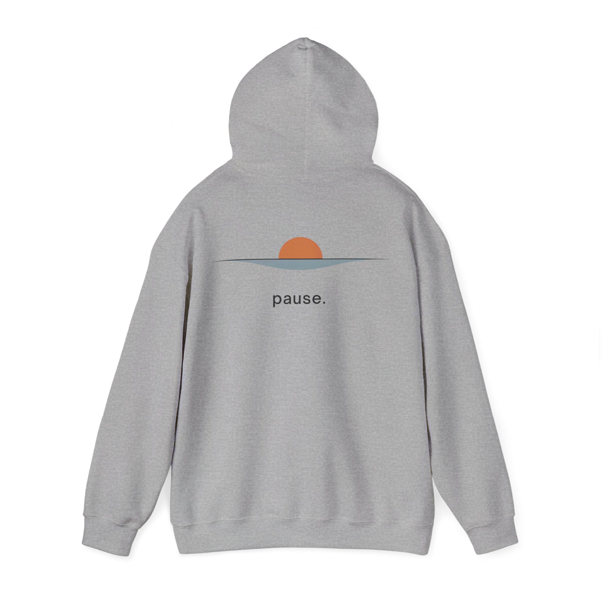 Sport Grey | Pause Hoodie, back view 2