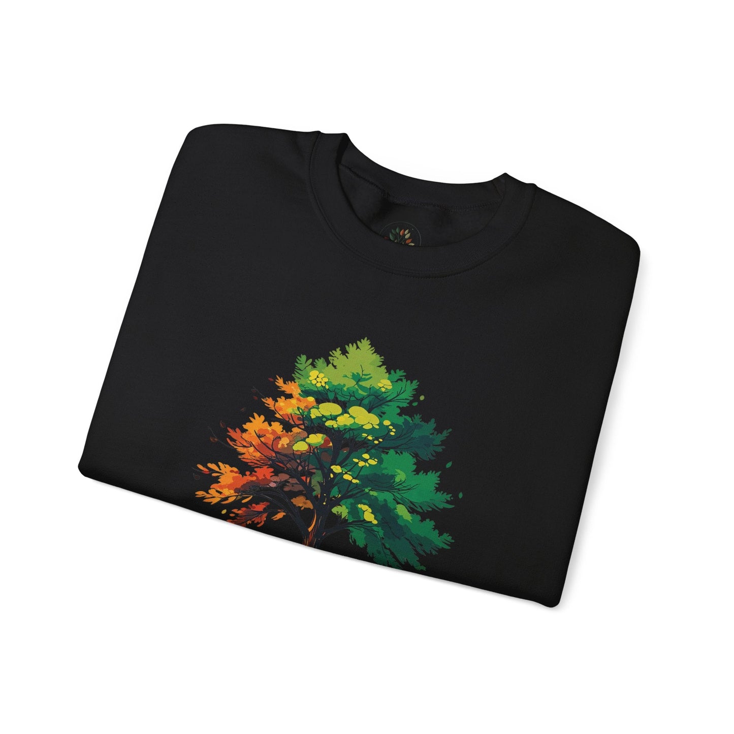 Black | Trees Protect US Sweatshirt, folded view