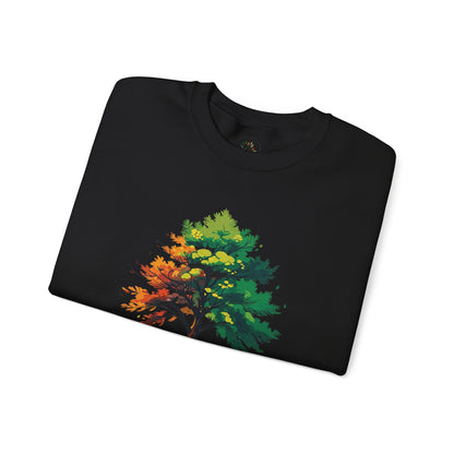 Black | Trees Protect US Sweatshirt, folded view