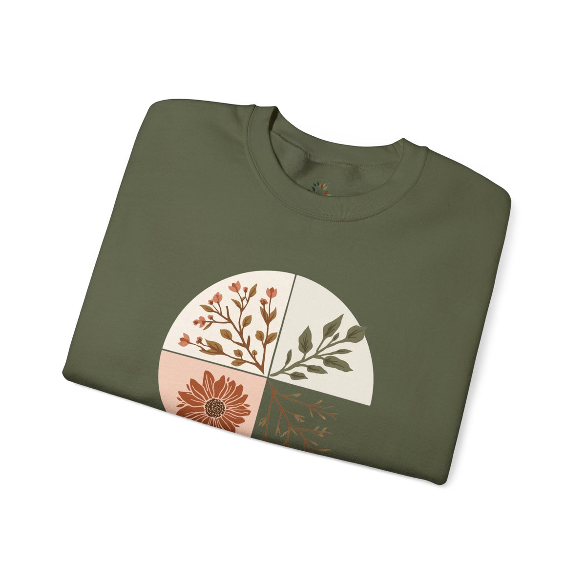 Military Green | Turn Sweatshirt, folded view