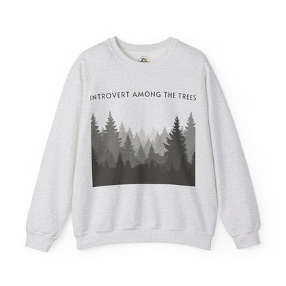 Ash | Introvert Among the Trees Sweatshirt, front view
