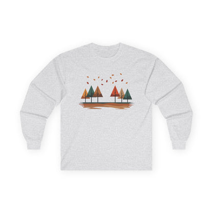 Ash | Horizon Fall Long Sleeve Tee, front view