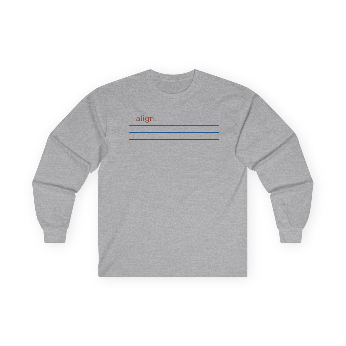 Sport Grey | Align Long Sleeve Tee, front view