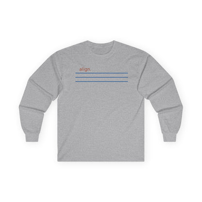 Sport Grey | Align Long Sleeve Tee, front view