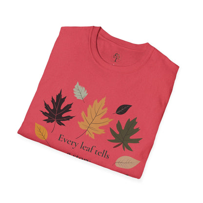 Heather Red | Every Leaf tells a Story, folded view