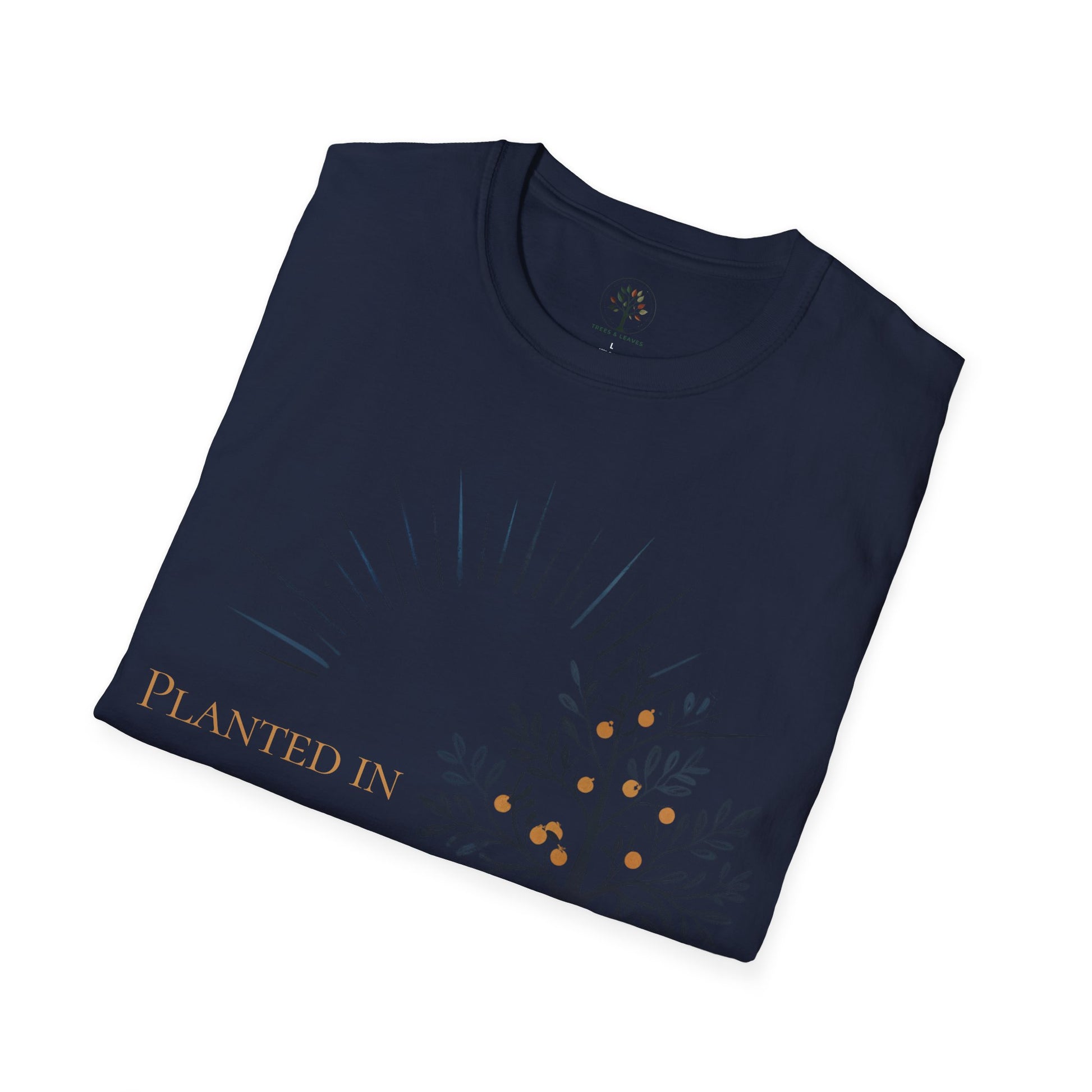 Navy | Planted in Love, folded view