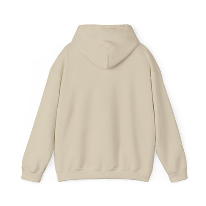 Sand | Small front logo Hoodie, back design view