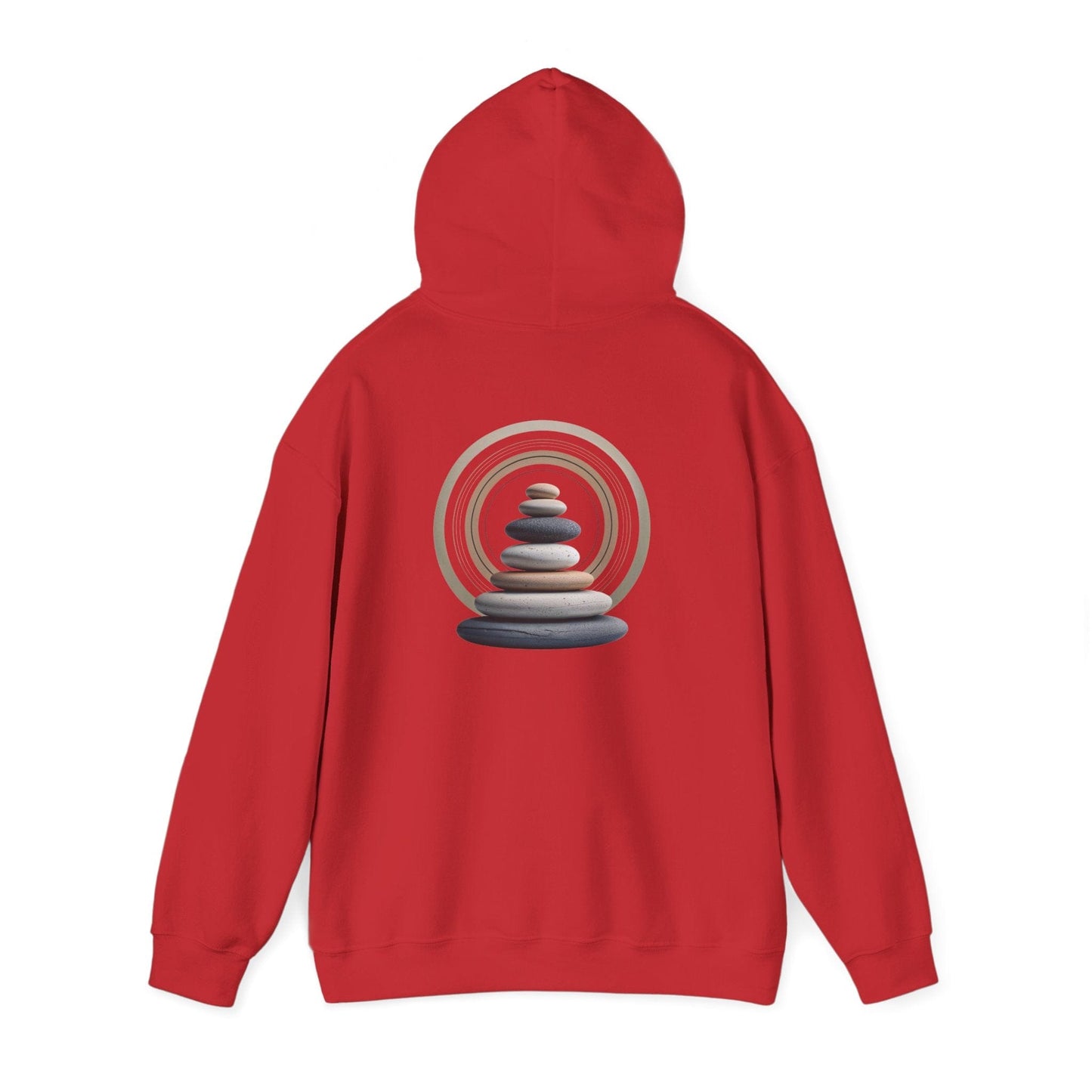 Red | Echoes of Calm Hoodie, back view 2