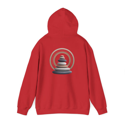 Red | Echoes of Calm Hoodie, back view 2
