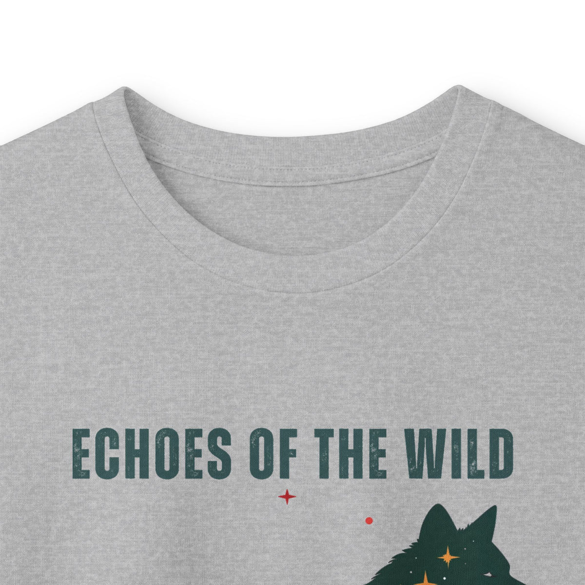 Sport Grey | Echoes of the Wild Long Sleeve Tee, folded view