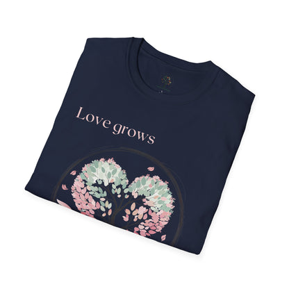 Navy | Love grows, folded view