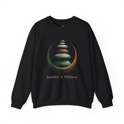 Black | Balance in Stillness Sweatshirt, front view