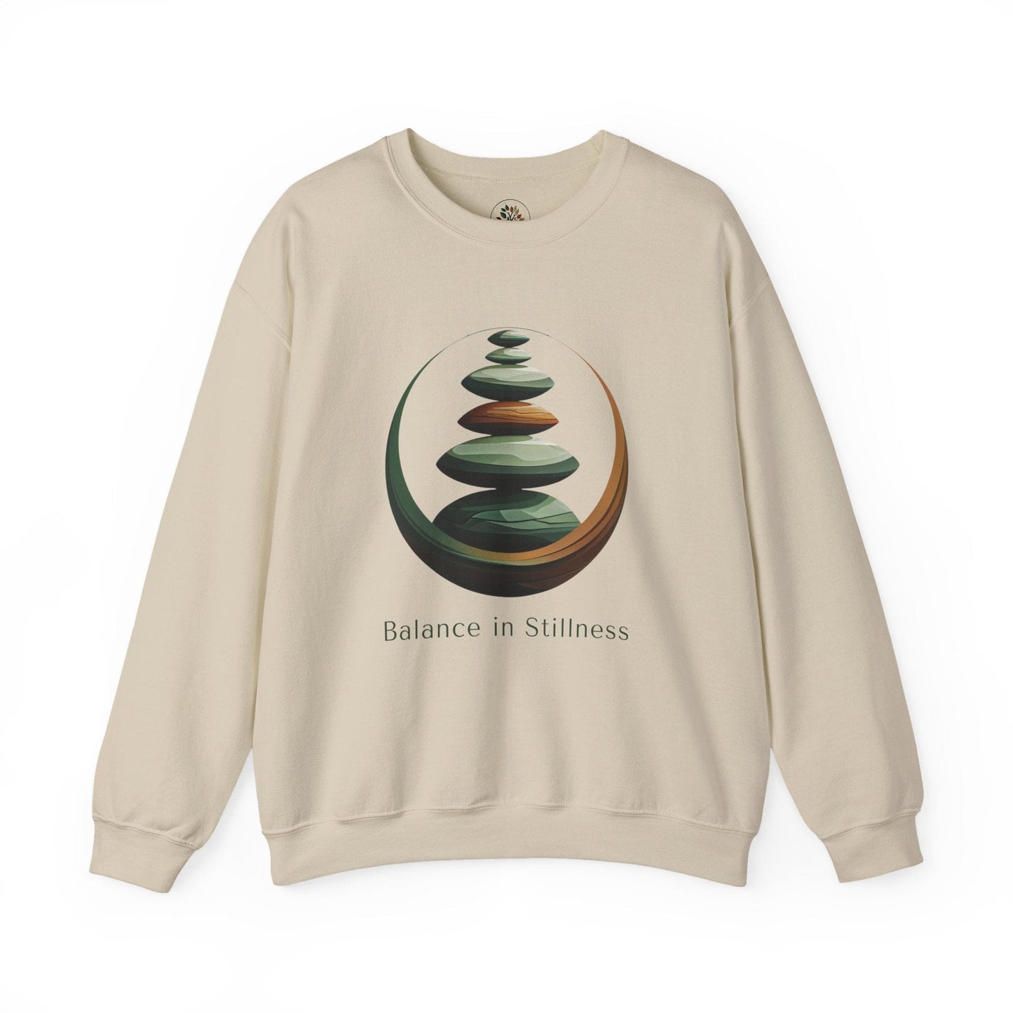 Sand | Balance in Stillness Sweatshirt, front view