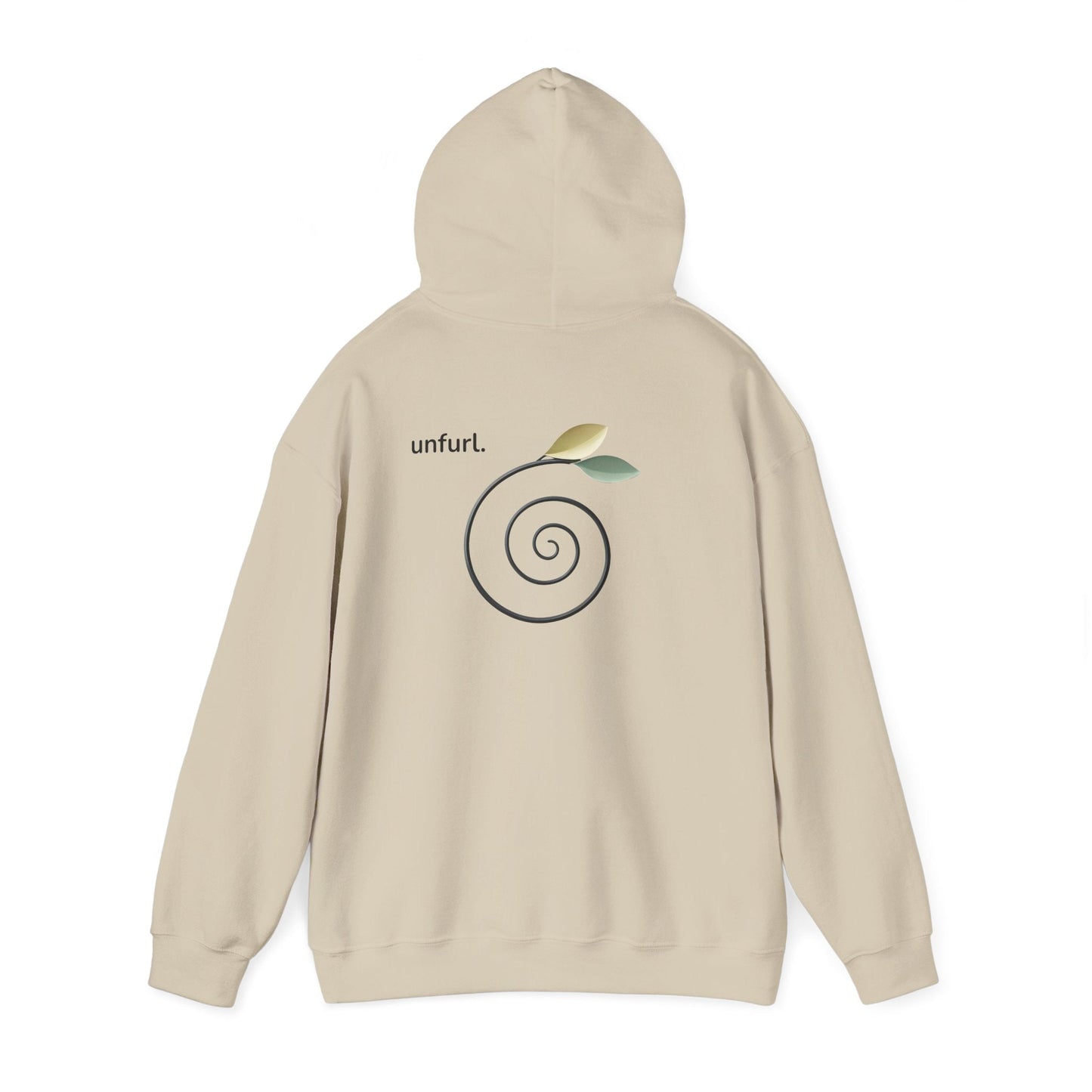 Sand | Unfurl Hoodie, back view 2