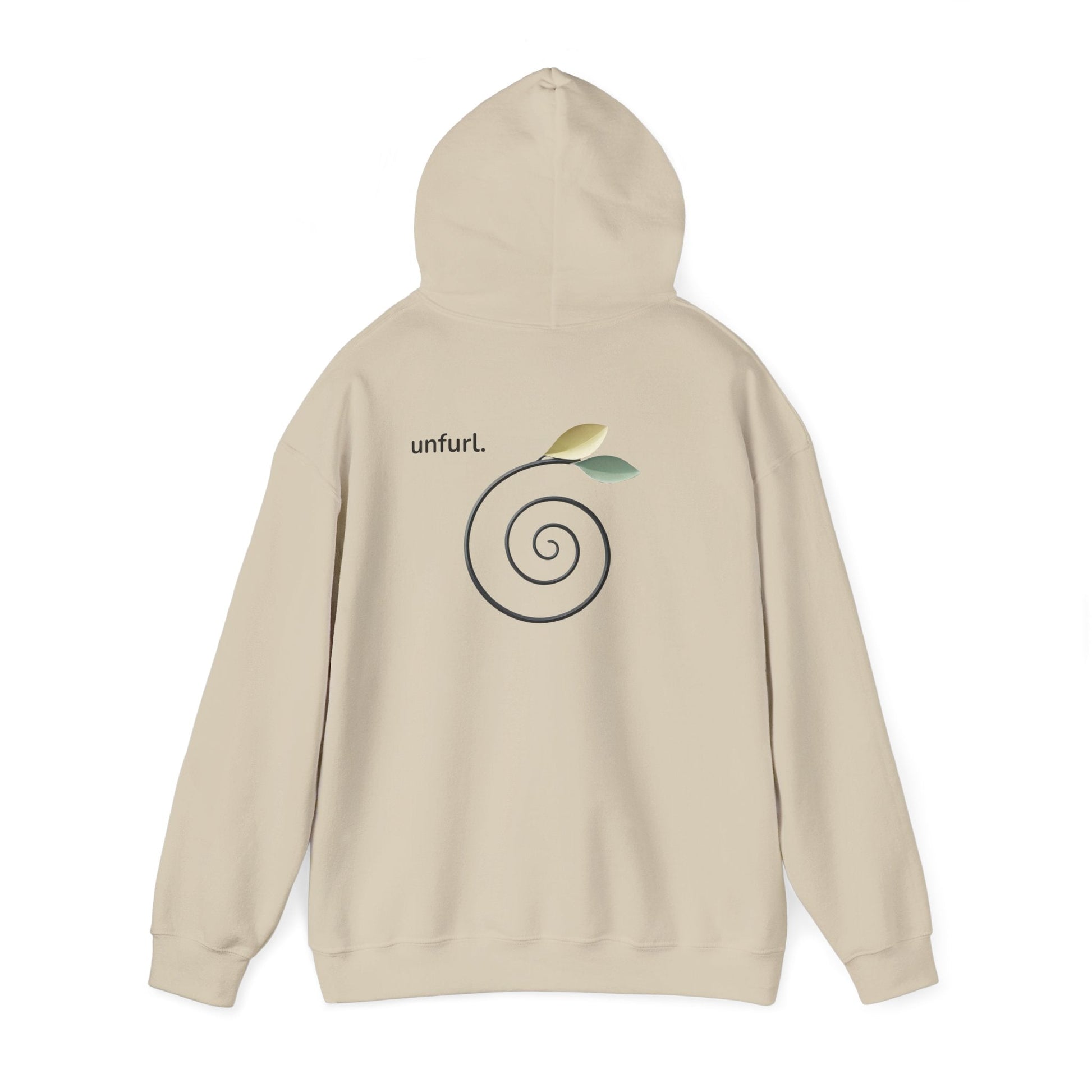 Sand | Unfurl Hoodie, back view 2