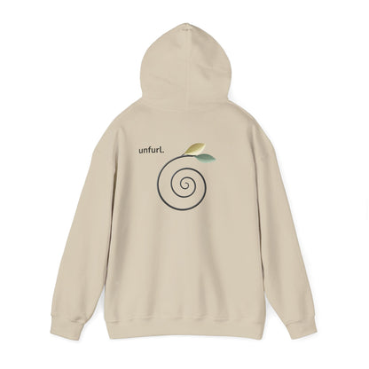 Sand | Unfurl Hoodie, back view 2