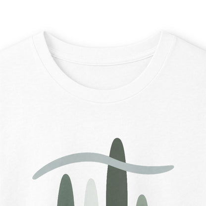 White | Forest Breath Long Sleeve Tee, folded view