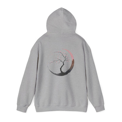Sport Grey | Sakura Silence Hoodie, back view 2