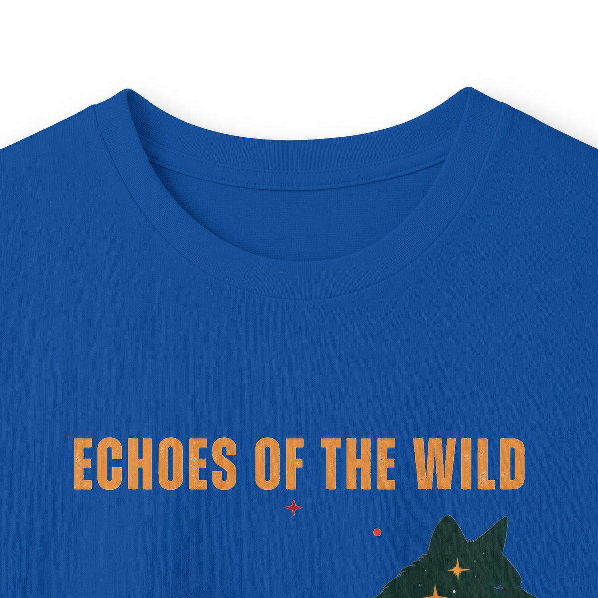 Royal | Echoes of the Wild Long Sleeve Tee, folded view