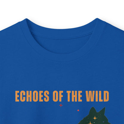 Royal | Echoes of the Wild Long Sleeve Tee, folded view