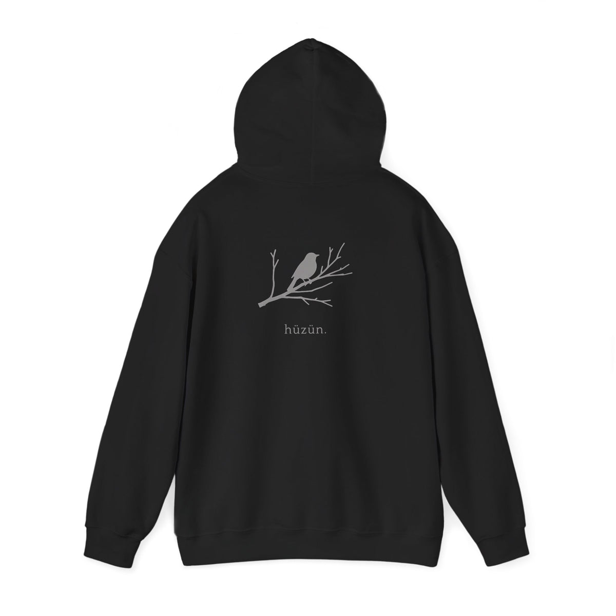 Black | Hüzün Hoodie, back view 2