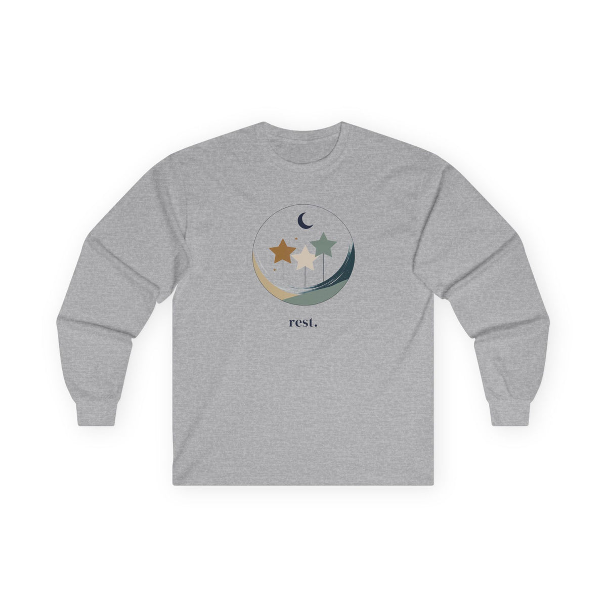 Sport Grey | Rest Long Sleeve Tee, front view