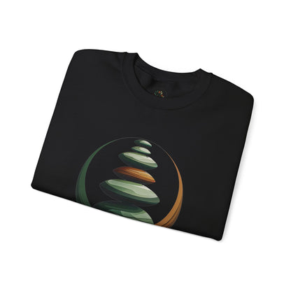 Black | Balance in Stillness Sweatshirt, folded view