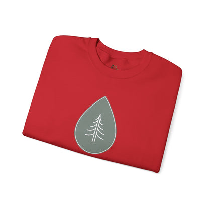 Red | Calm Drop Sweatshirt, folded view