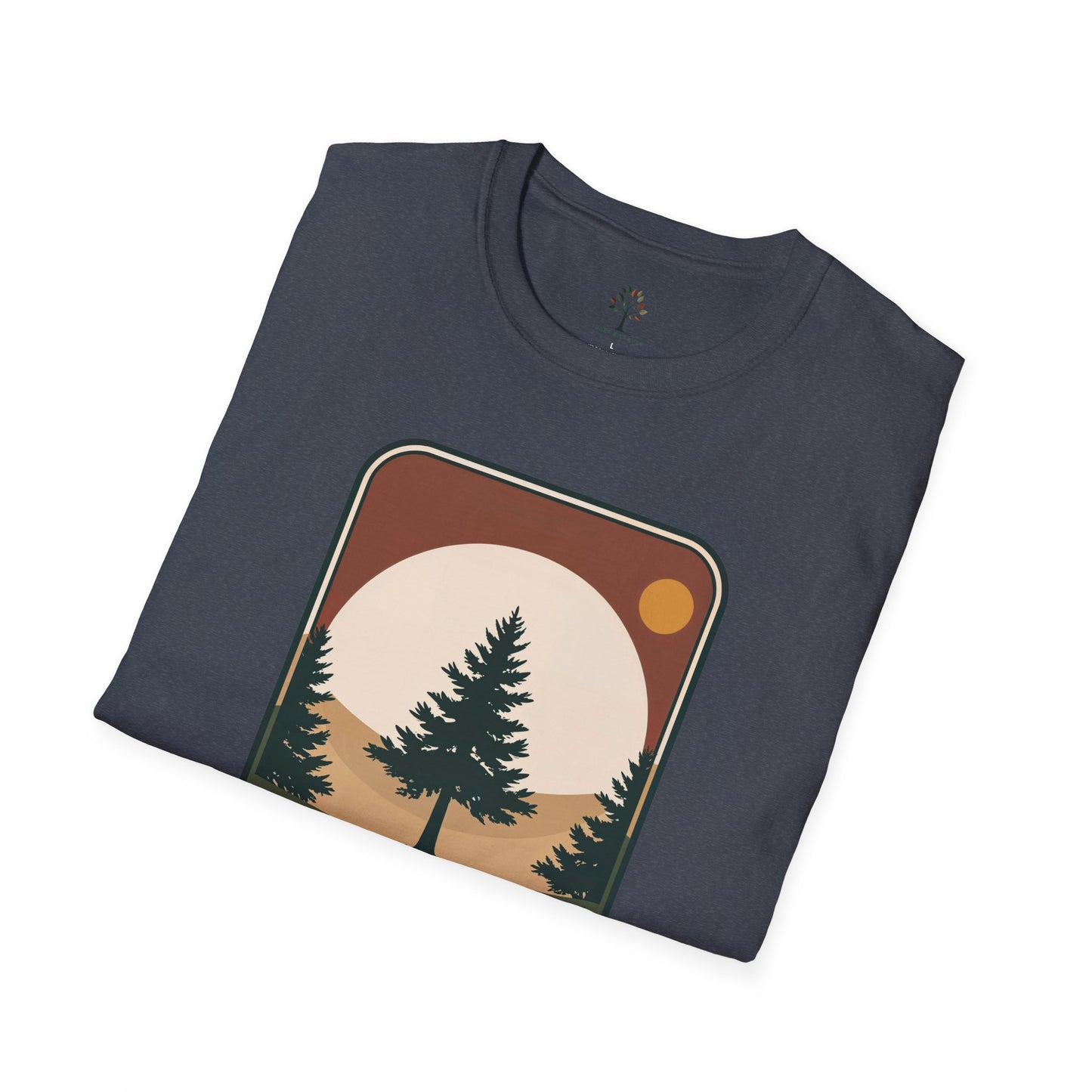 Heather Navy | Horizon Badge, folded view