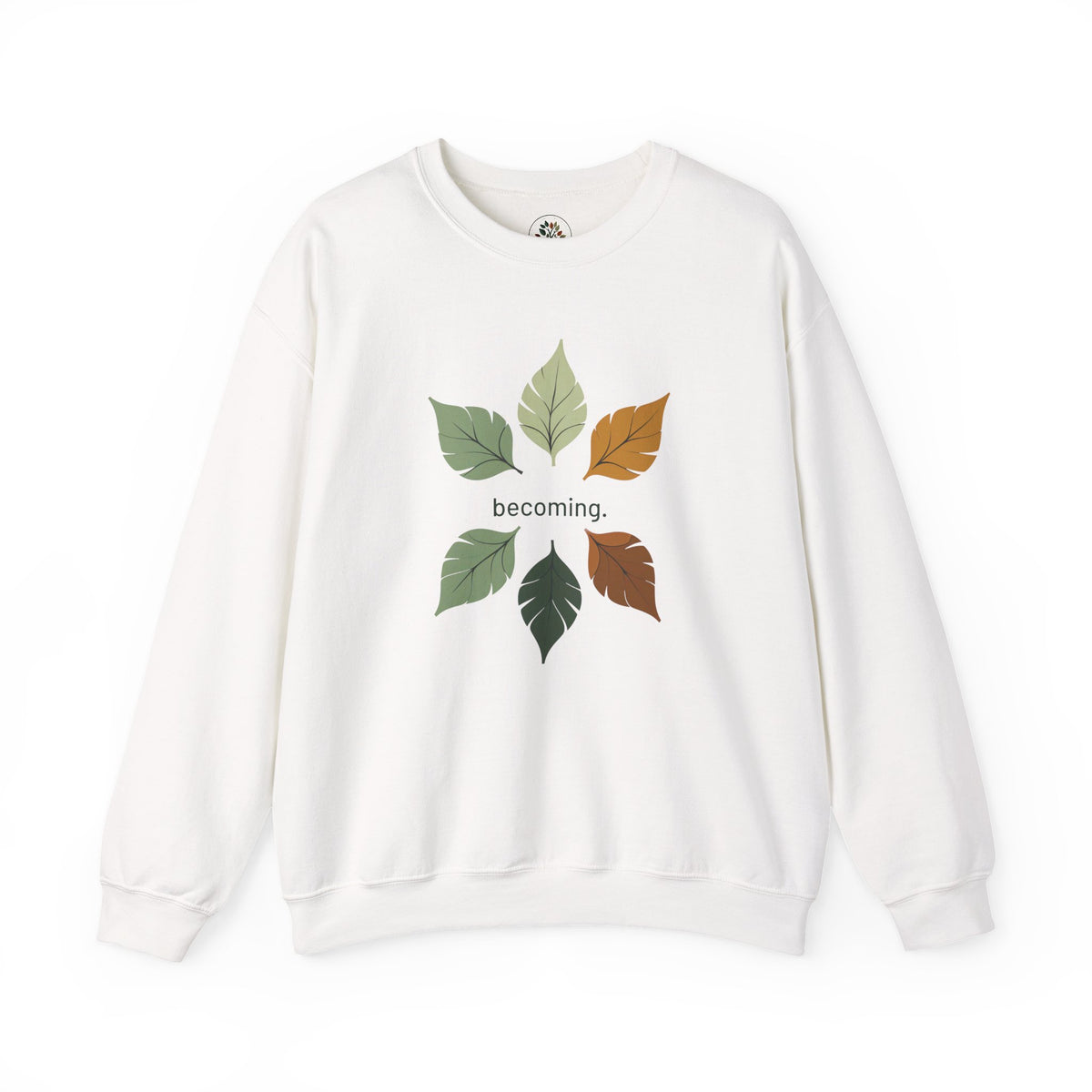 White | Becoming Sweatshirt, front view