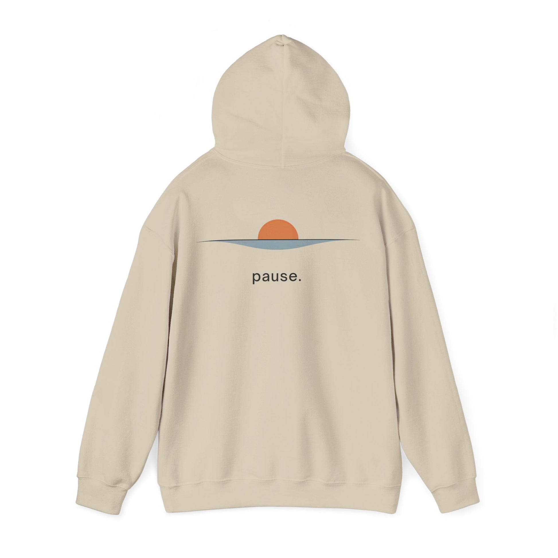 Sand | Pause Hoodie, back view 2