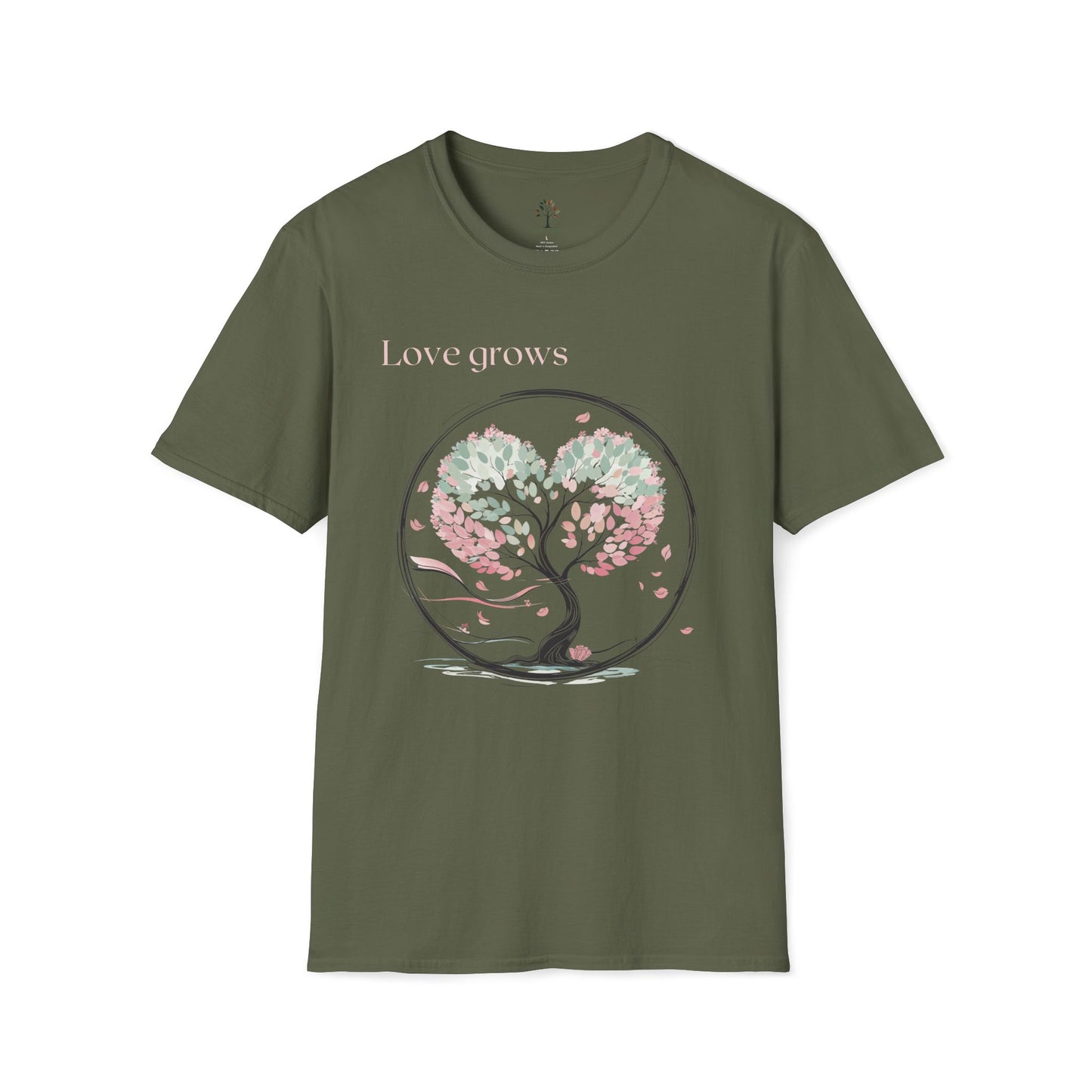 Military Green | Love grows, front view