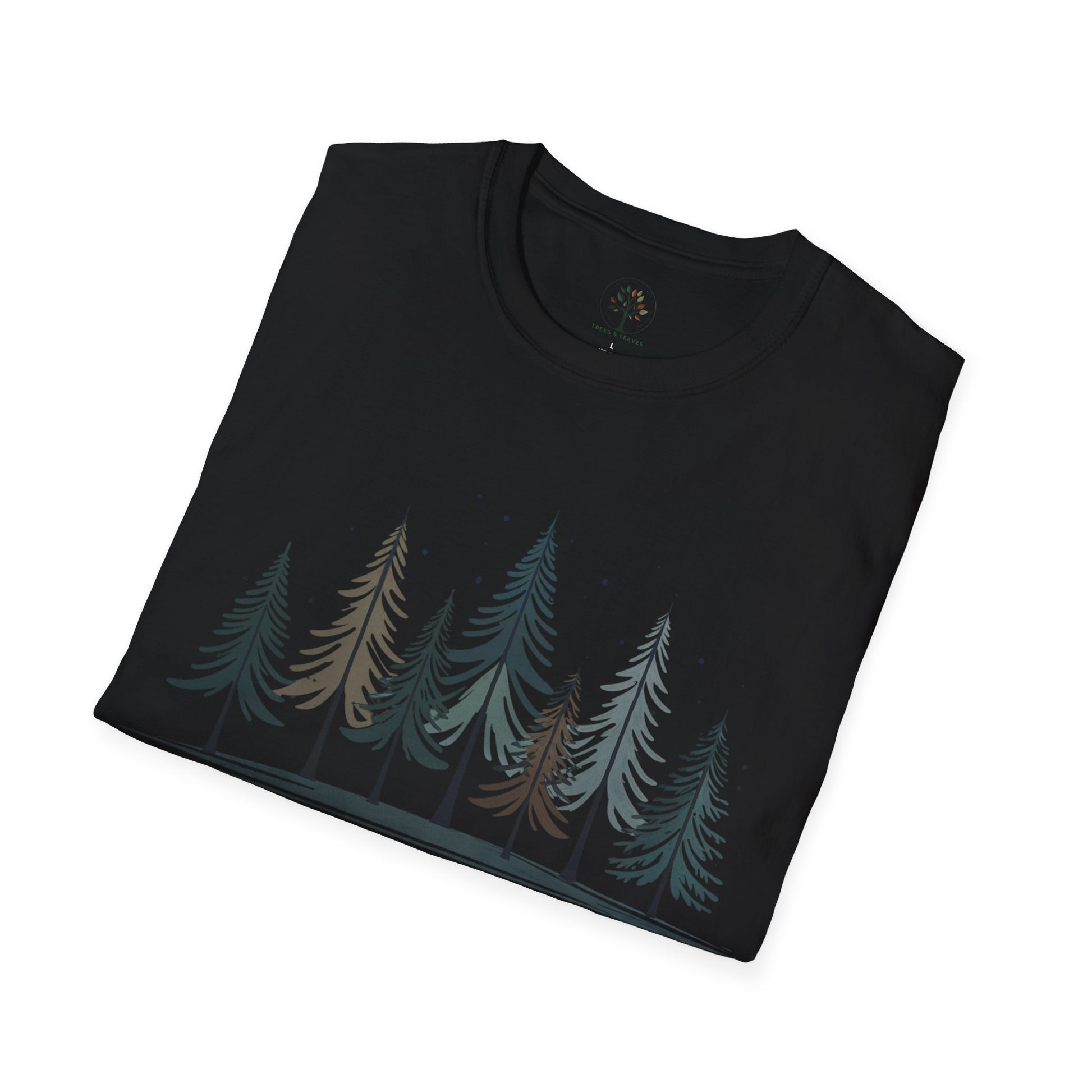 Navy | Silent Pines, folded view