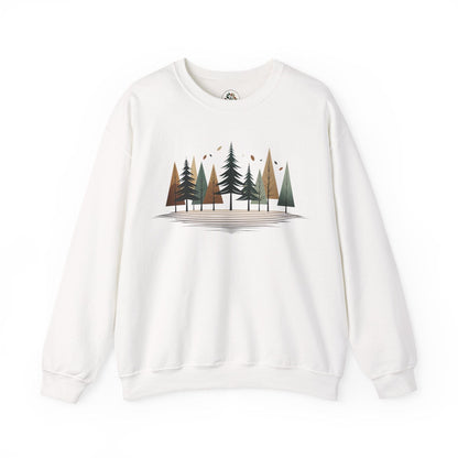 White | Forest Rhythm Sweatshirt, front view