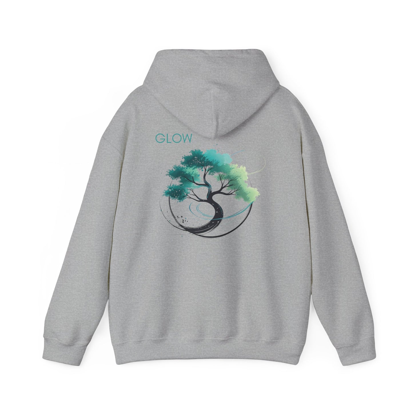 Sport Grey | Glow Hoodie, back design view