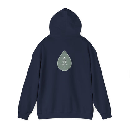 Navy | Calm Drop Hoodie, back view 2