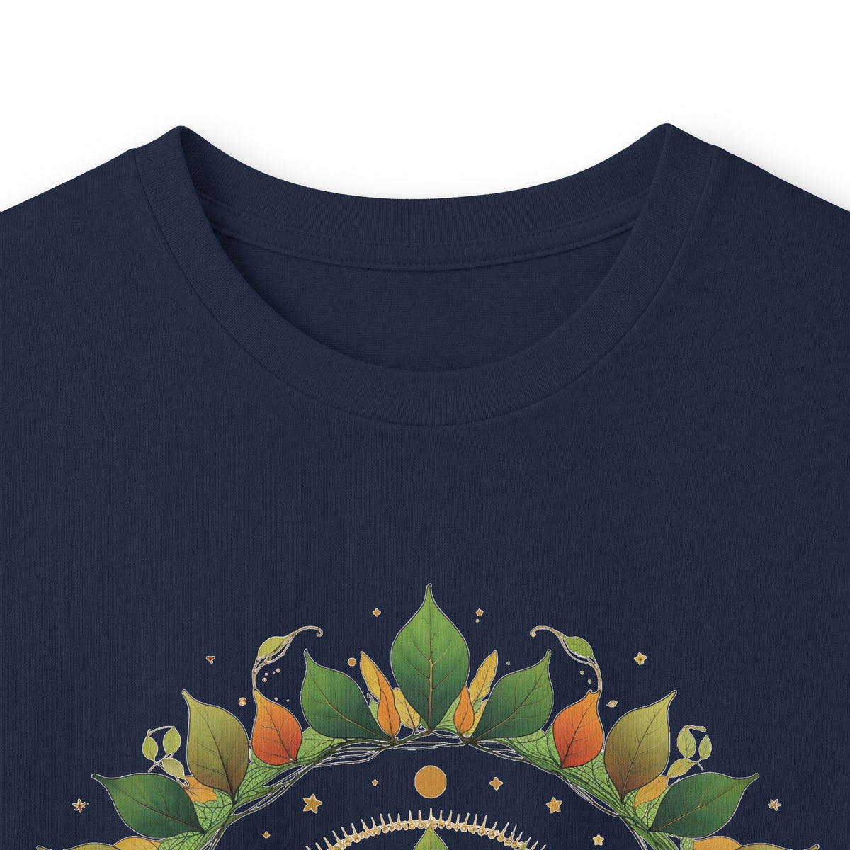 Navy | Celestial Growth Long Sleeve Tee, folded view