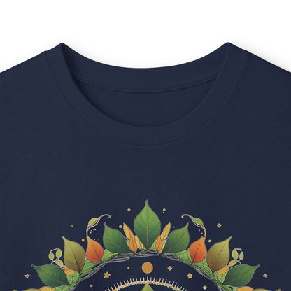 Navy | Celestial Growth Long Sleeve Tee, folded view