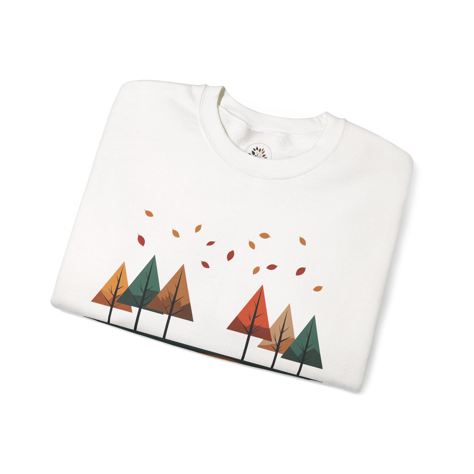 White | Horizon Fall Sweatshirt, folded view