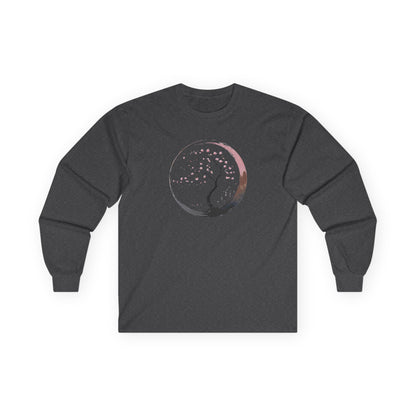 Dark Heather | Sakura Silence Long Sleeve Tee, front view