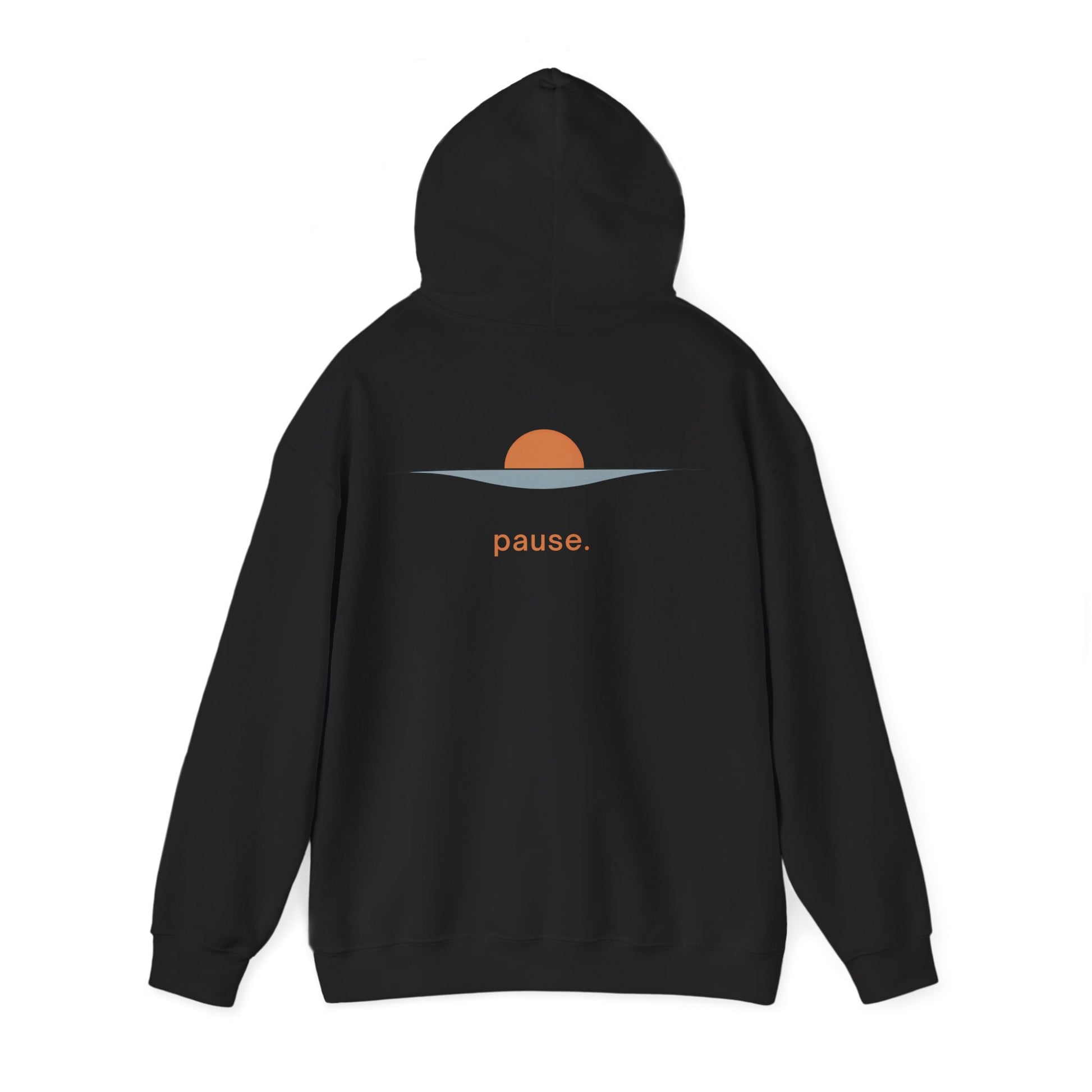 Black | Pause Hoodie, back view 2