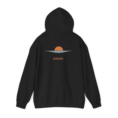 Black | Pause Hoodie, back view 2