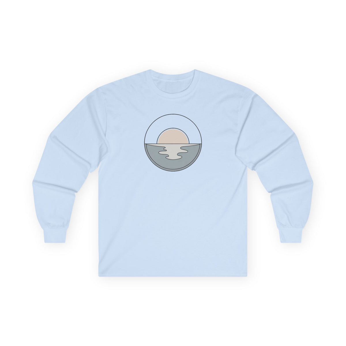 Light Blue | Dawn Long Sleeve Tee, front view
