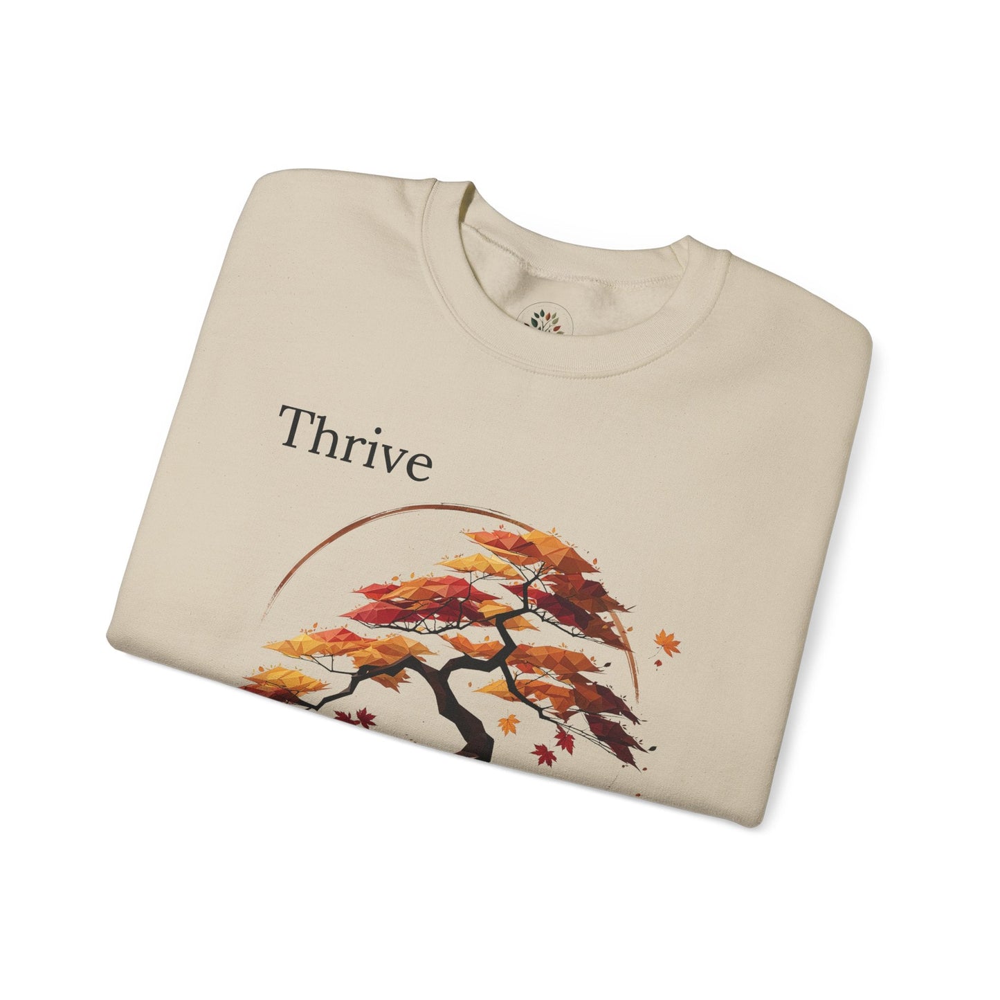 Sand | Thrive Sweatshirt, folded view